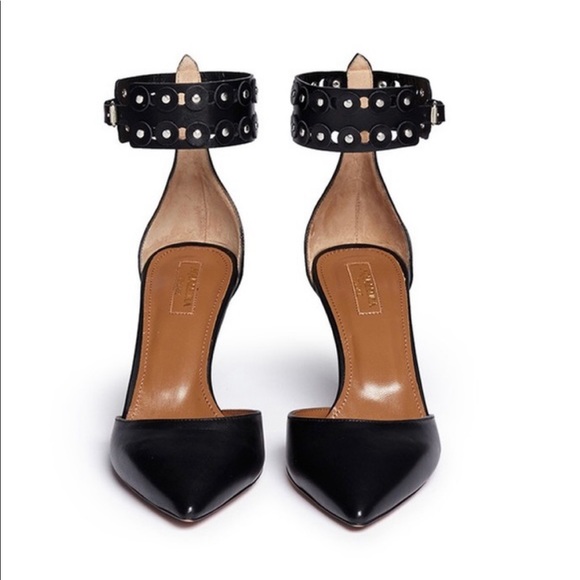 Aquazzura Shoes - MOVING SALE Aquazzura “Rockstar” Anklestrap Pumps—Size 41